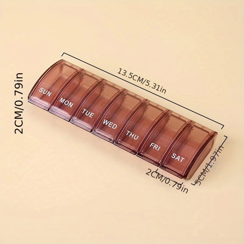 Pill Box 7 Days, Medication Box, Weekly Pill Box Organiser for