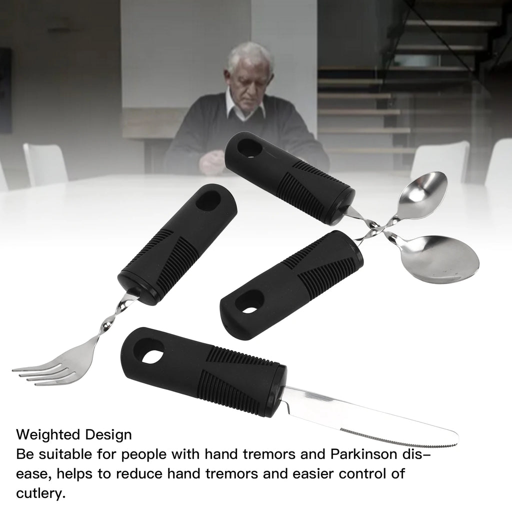 4Pcs Handle Cutlery Set Stainless Steel Tableware Set Kitchen Knife