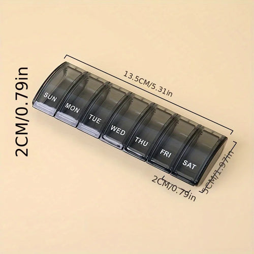 Pill Box 7 Days, Medication Box, Weekly Pill Box Organiser for