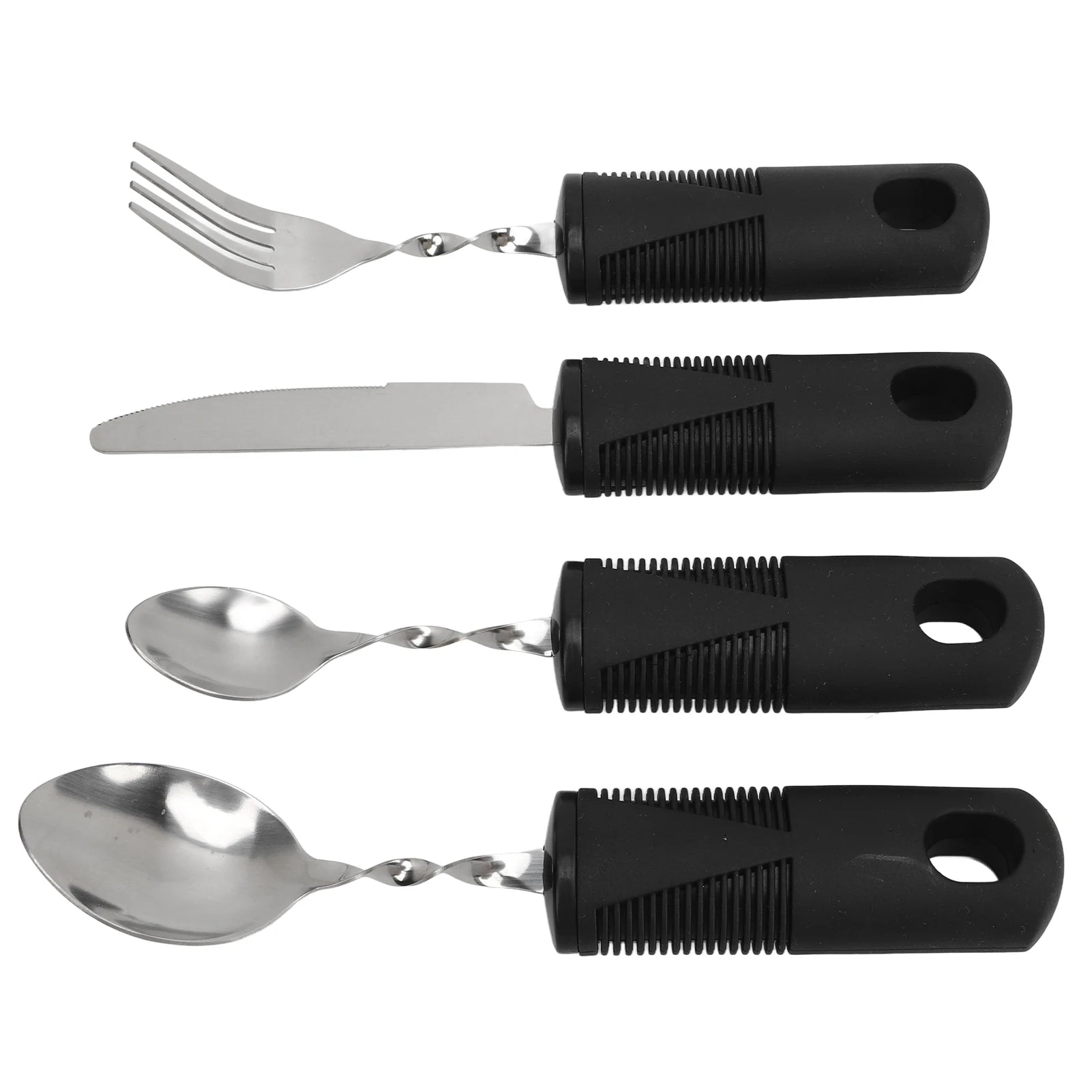 4Pcs Handle Cutlery Set Stainless Steel Tableware Set Kitchen Knife